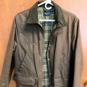 Lands’ End waxed cotton jacket in brown